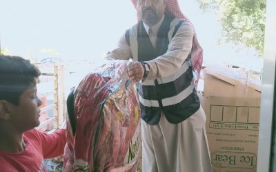 توزيع البطانيات على الفقراء والمساكين